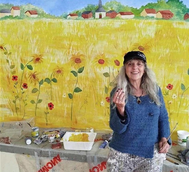 Décor peint par Viviane Varlet